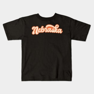 Nebraska Retro Kids T-Shirt